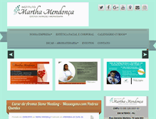 Tablet Screenshot of institutomarthamendonca.com.br